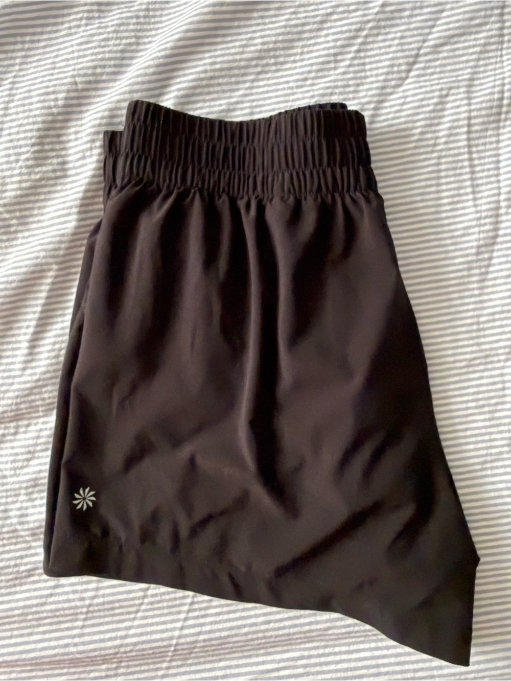 Athleta Black Women's Athletic Shorts with High Elastic Waist, size S